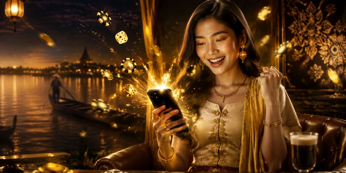 Inle ကန်တွင် Casino App အသုံးပြုနေသည့် မြန်မာ လူငယ်